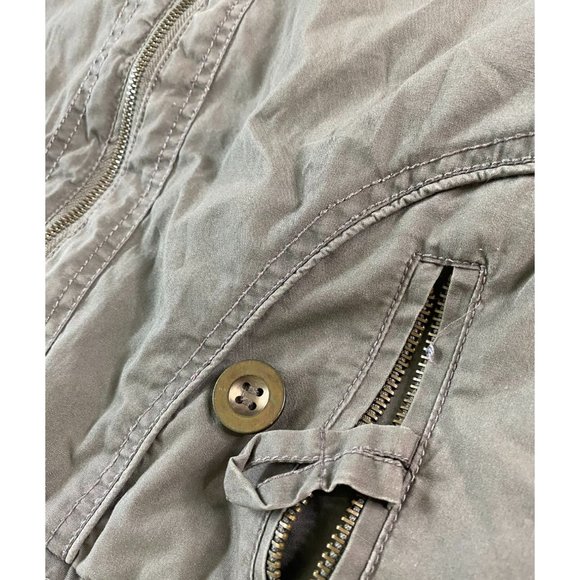 Ashley by 26 International Army Green Puffy Military Utility Jacket Size S - Picture 7 of 12